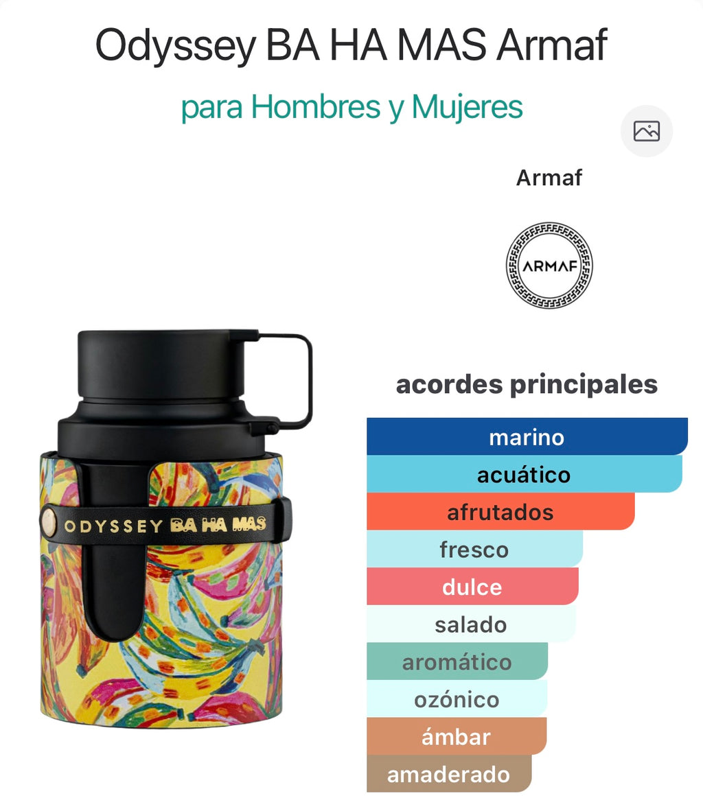 Armaf Odyssey Ba Ha Mas Tropical Collection