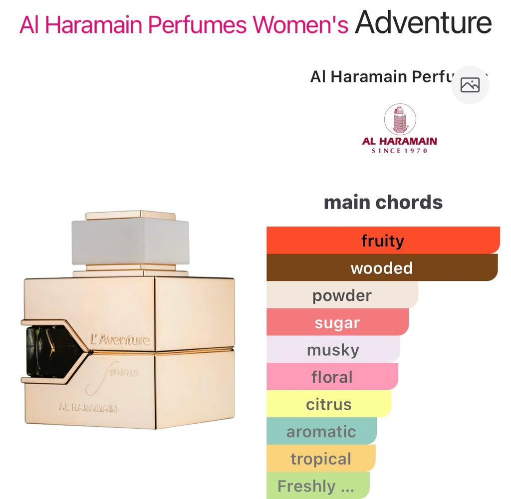 L'Aventure Femme Al Haramain Perfumes pour femme