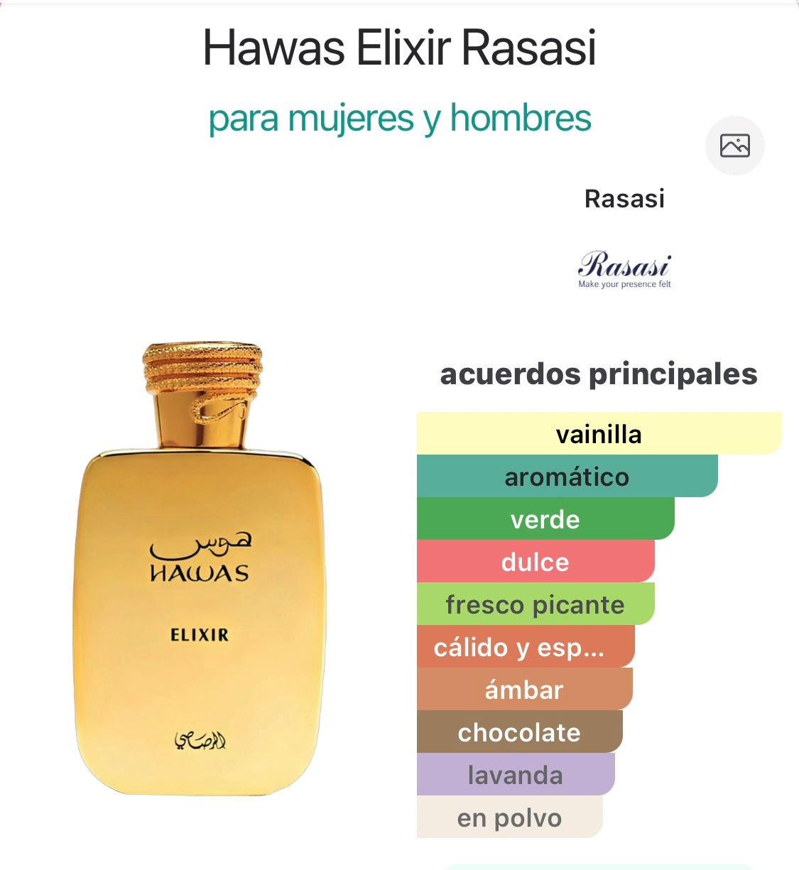 Hawas Elixir Rasasi