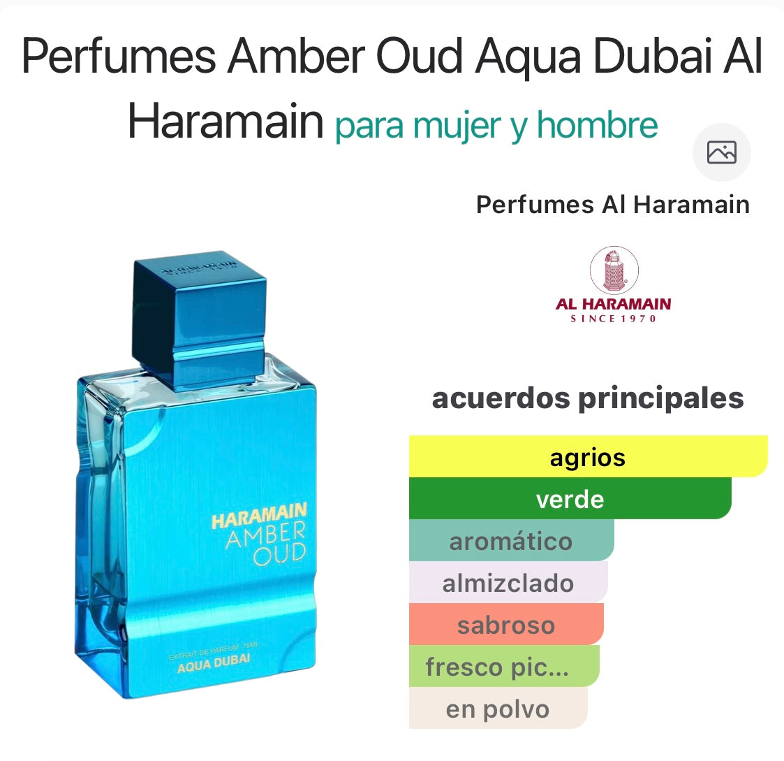 Amber Oud Aqua Dubai Al Haramain