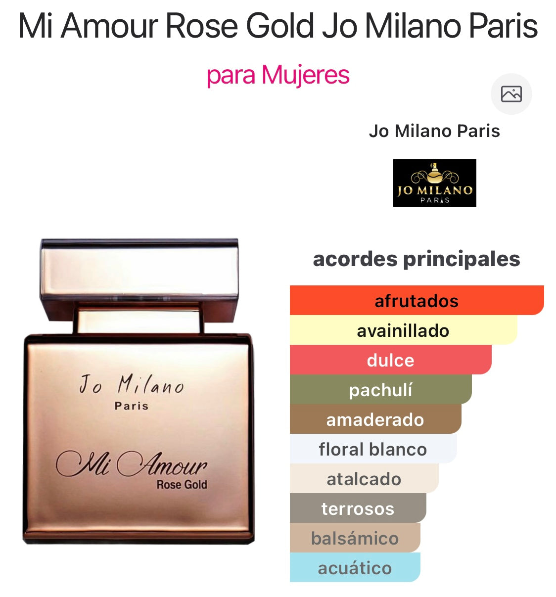 MI AMOUR ROSE GOLD
Jo Milano Paris