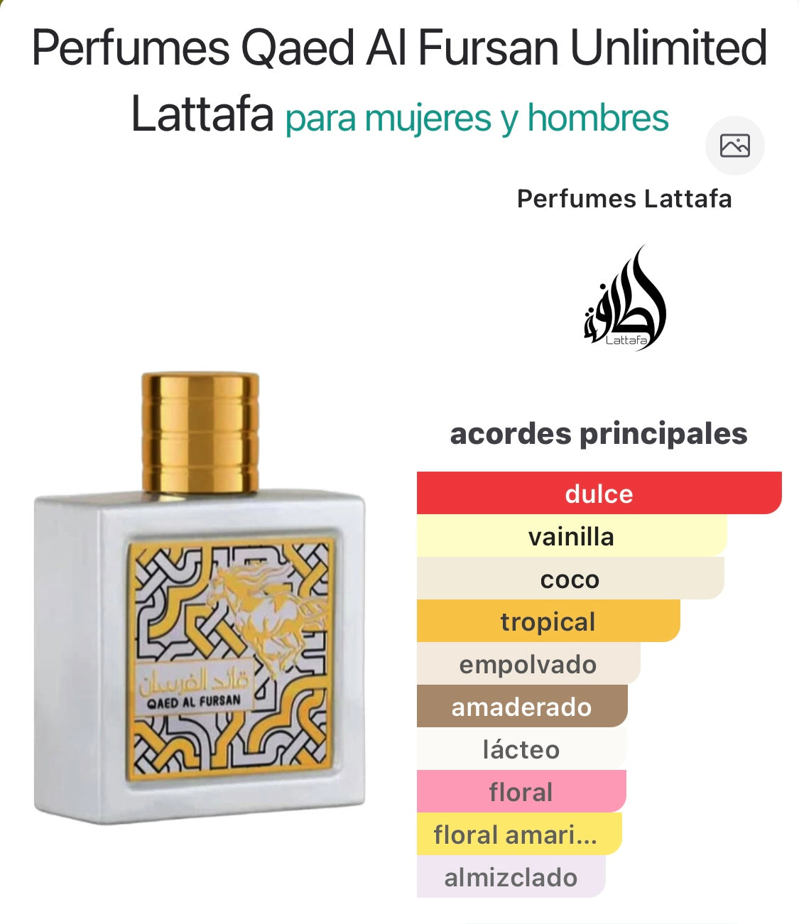Qaed Al Fursan Unlimited de Lattafa (Unisex)