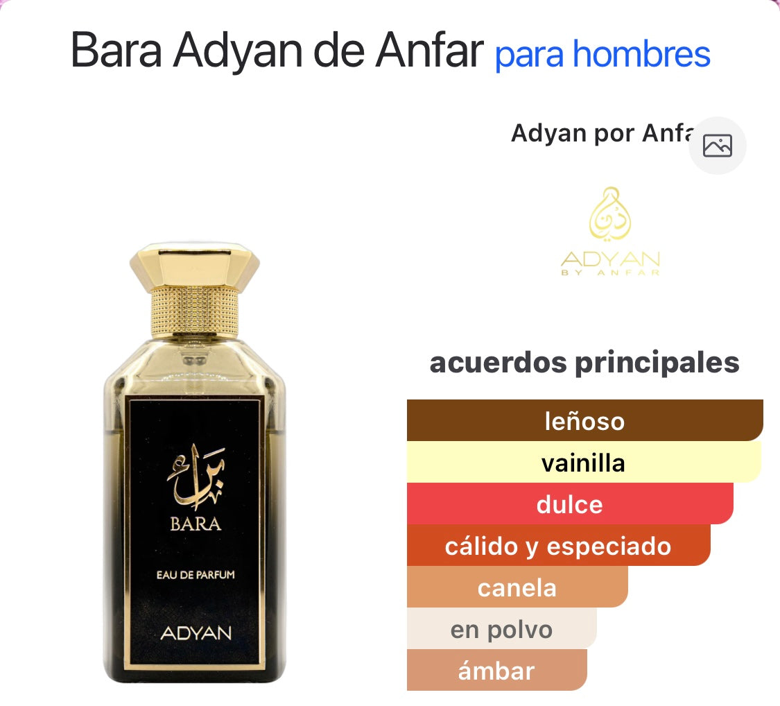 Bara Adyan de Anfar para hombres