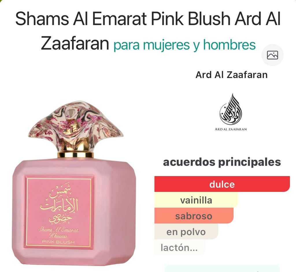 Shams Al Emarat Pink Blush Ard Al Zaafaran