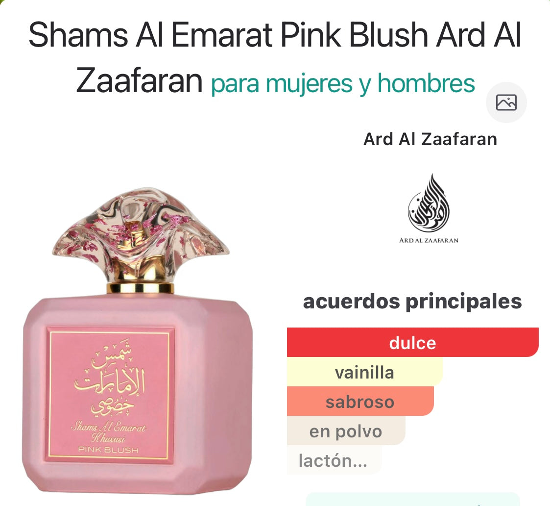 Shams Al Emarat Pink Blush Ard Al Zaafaran