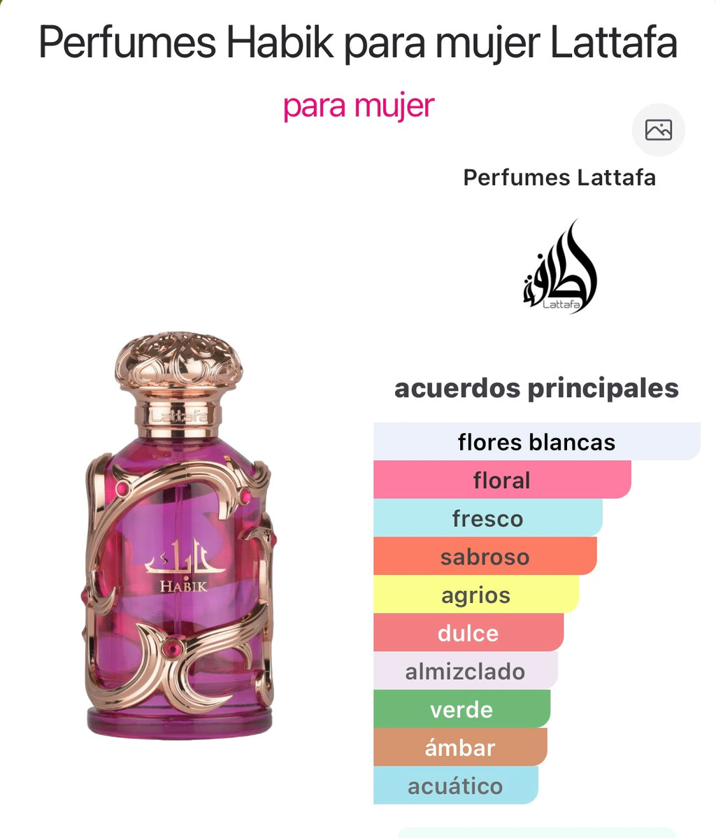 Lattafa Habik Women & Habik Men Bundle Gift Set 100ml