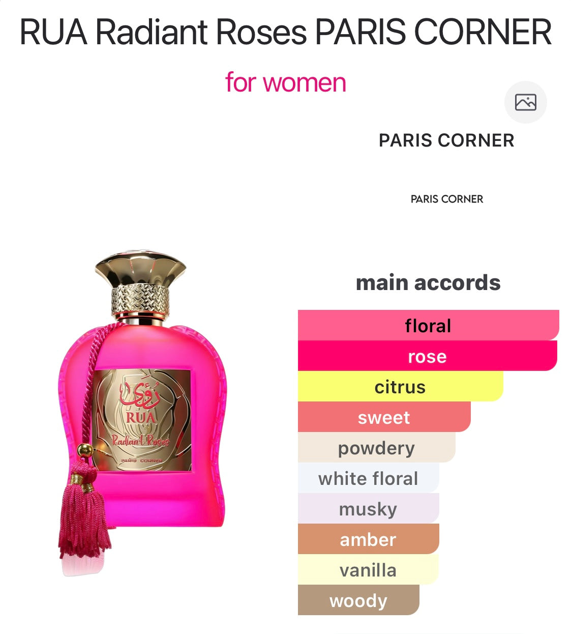 RUA Radiant Roses PARIS CORNER