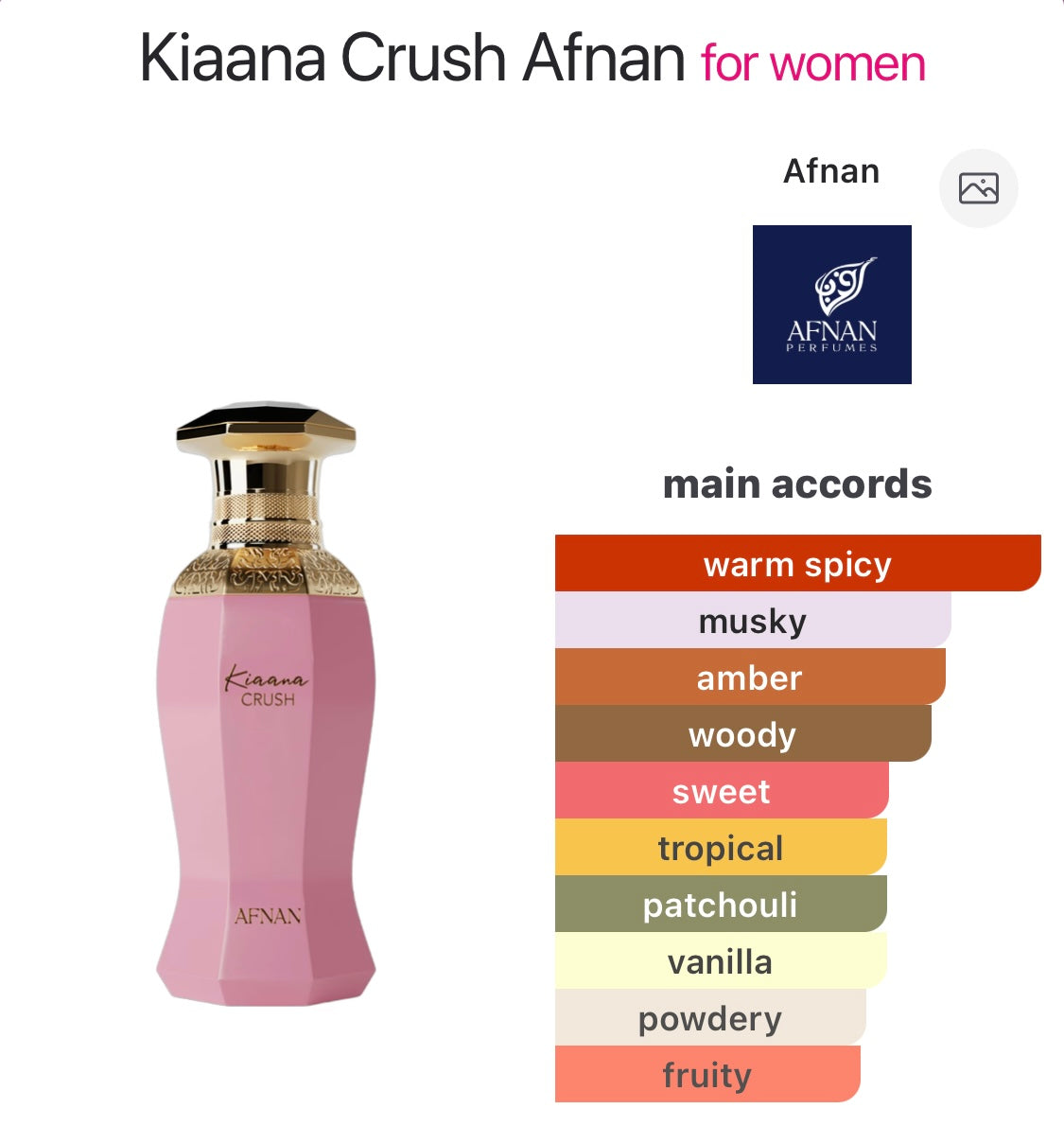 Kiaana Crush by Afnan