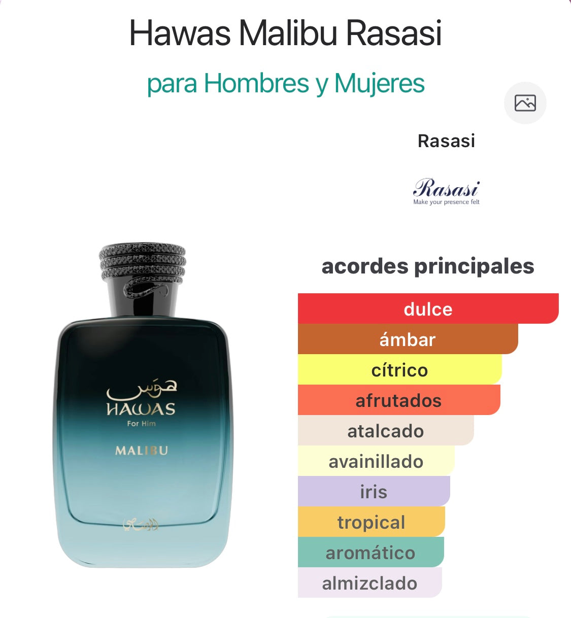 Hawas Malibú Rasasi
