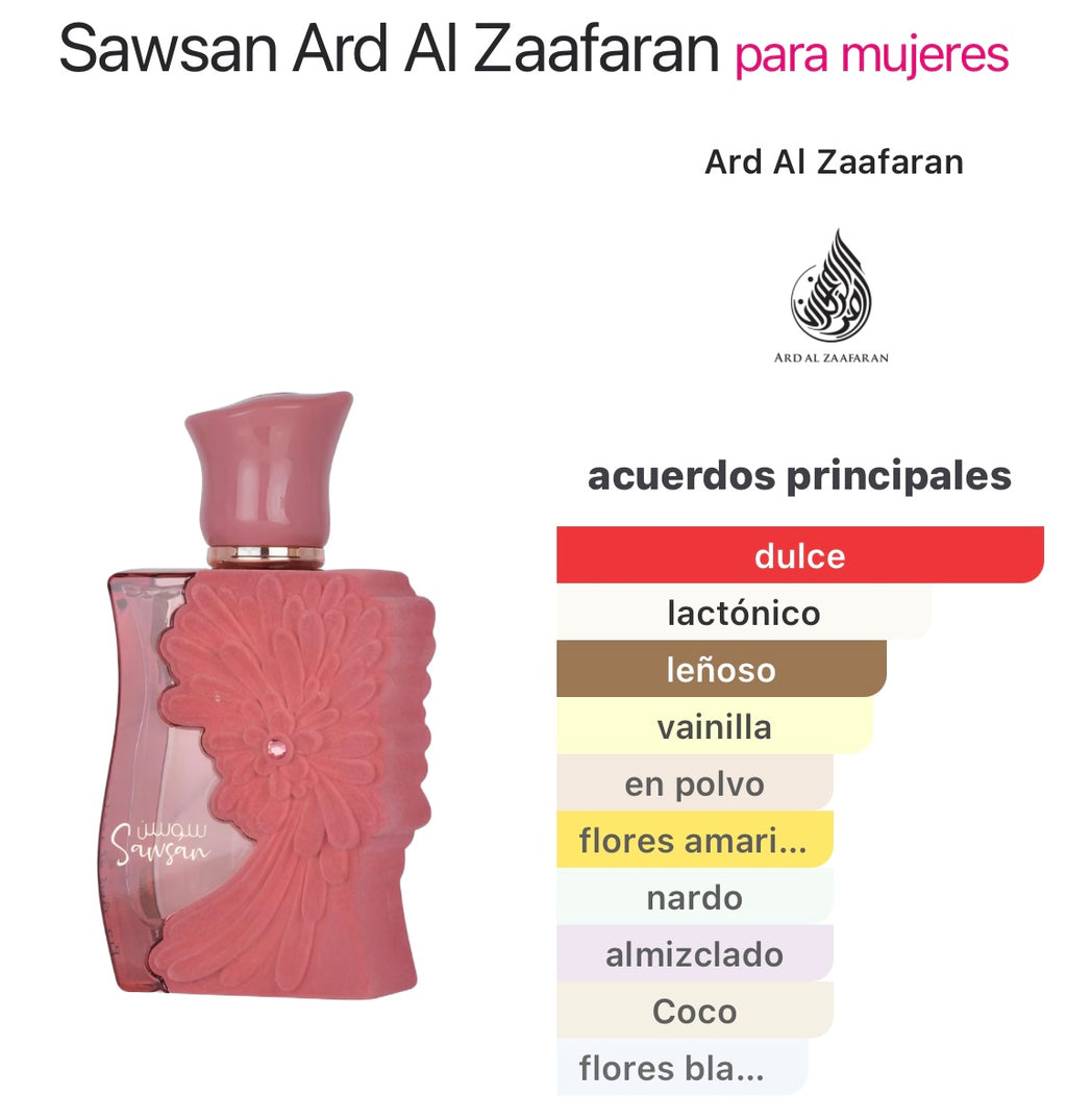 Sawsan Eau De Parfum Spray 100ml (3.4
Oz) By Ard Al Zaafaran