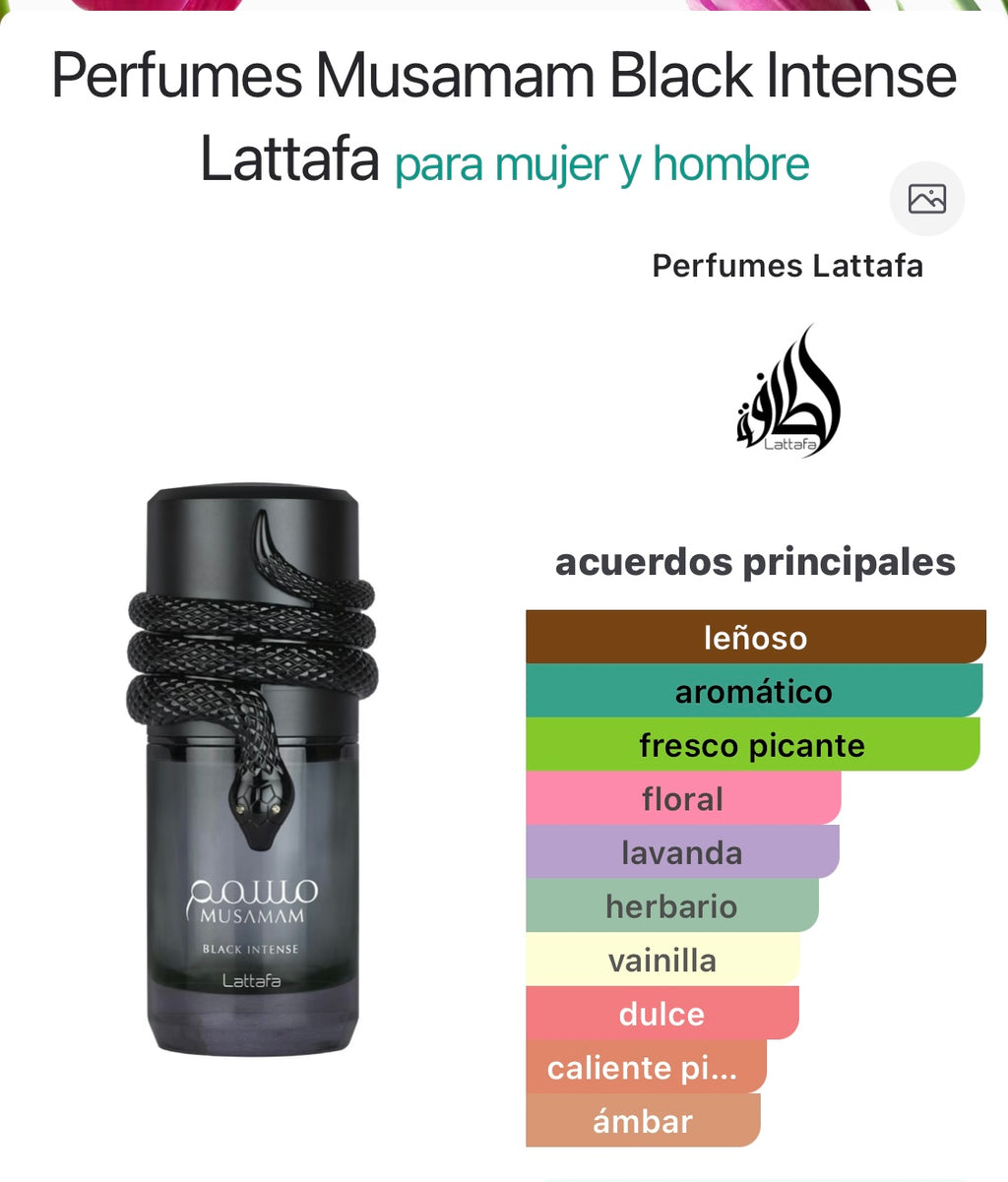 Musamam Black Intense
Lattafa