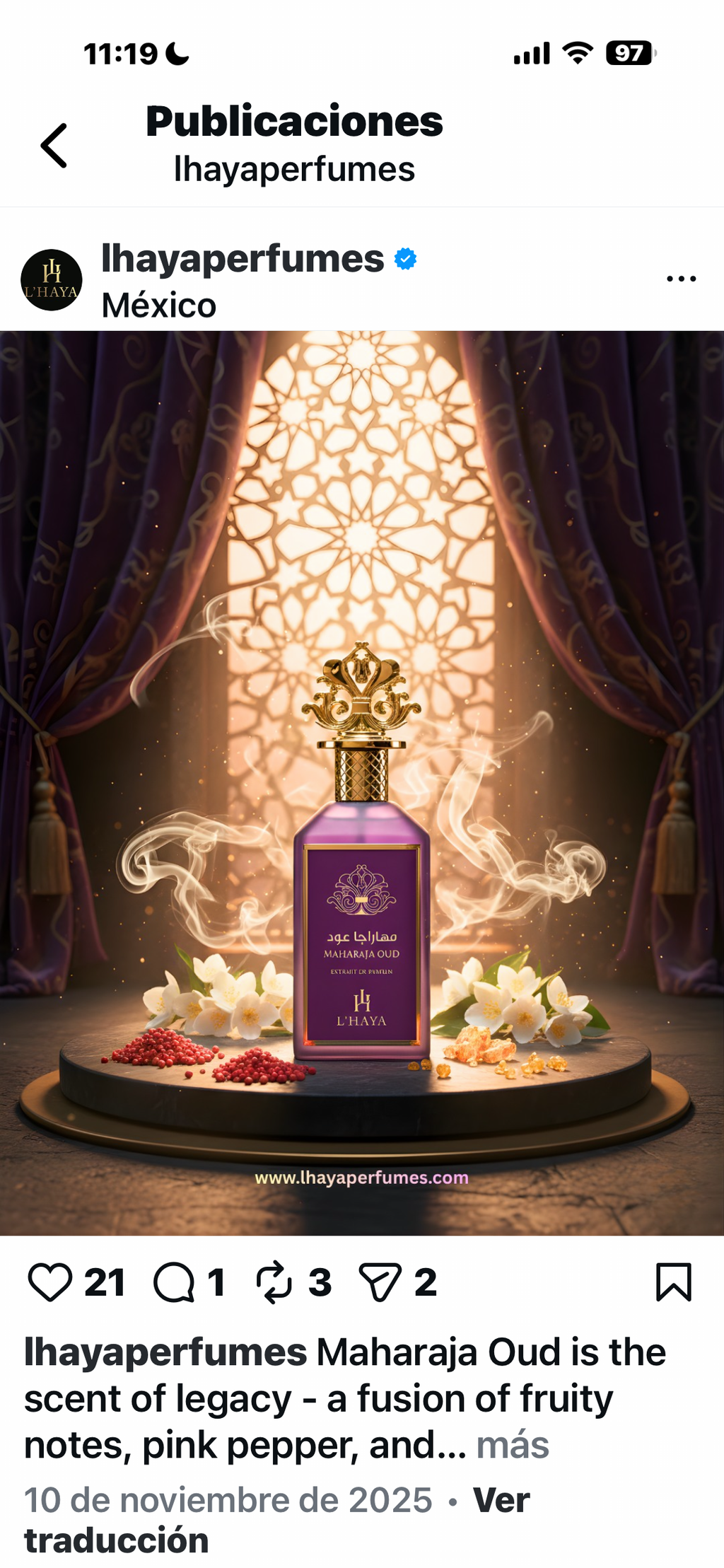 Maharaja Oud By L'haya Extrait De Parfum