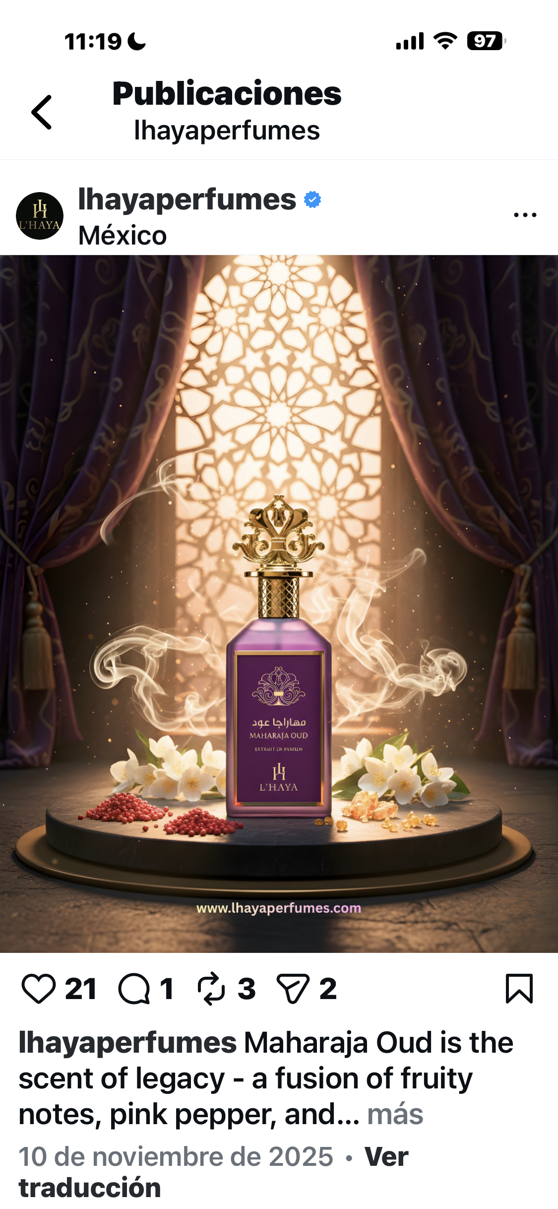 Maharaja Oud By L'haya Extrait De Parfum